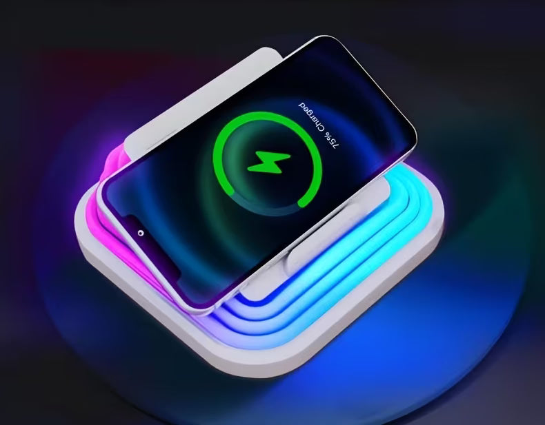 Cargador Inalambrico Led Retractil