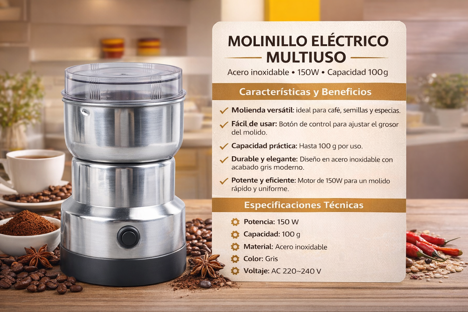 Mini Molino Eléctrico